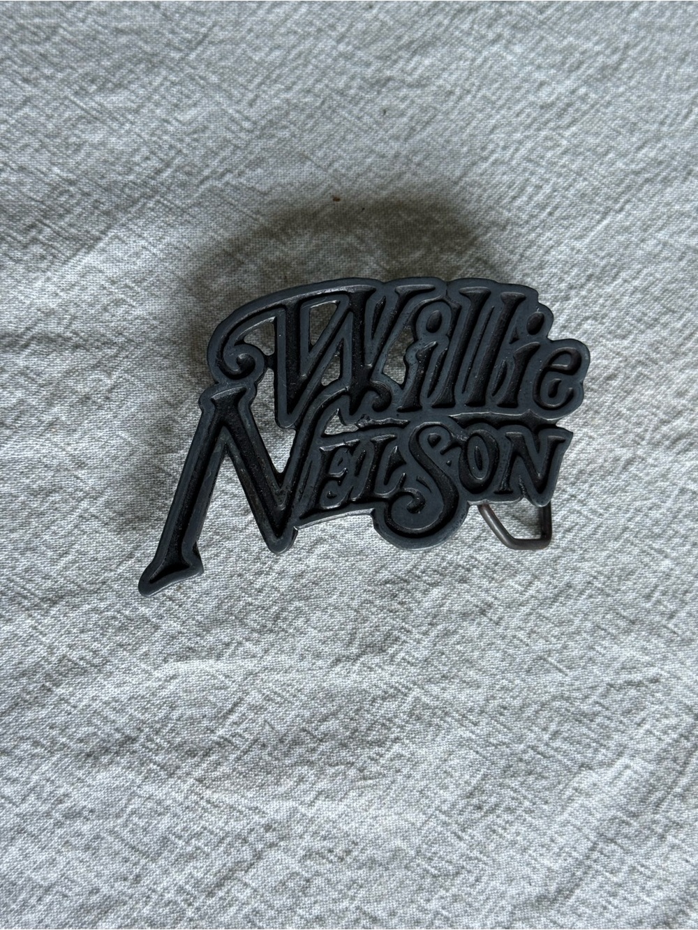 Vintage Willie Nelson Belt metal buckle